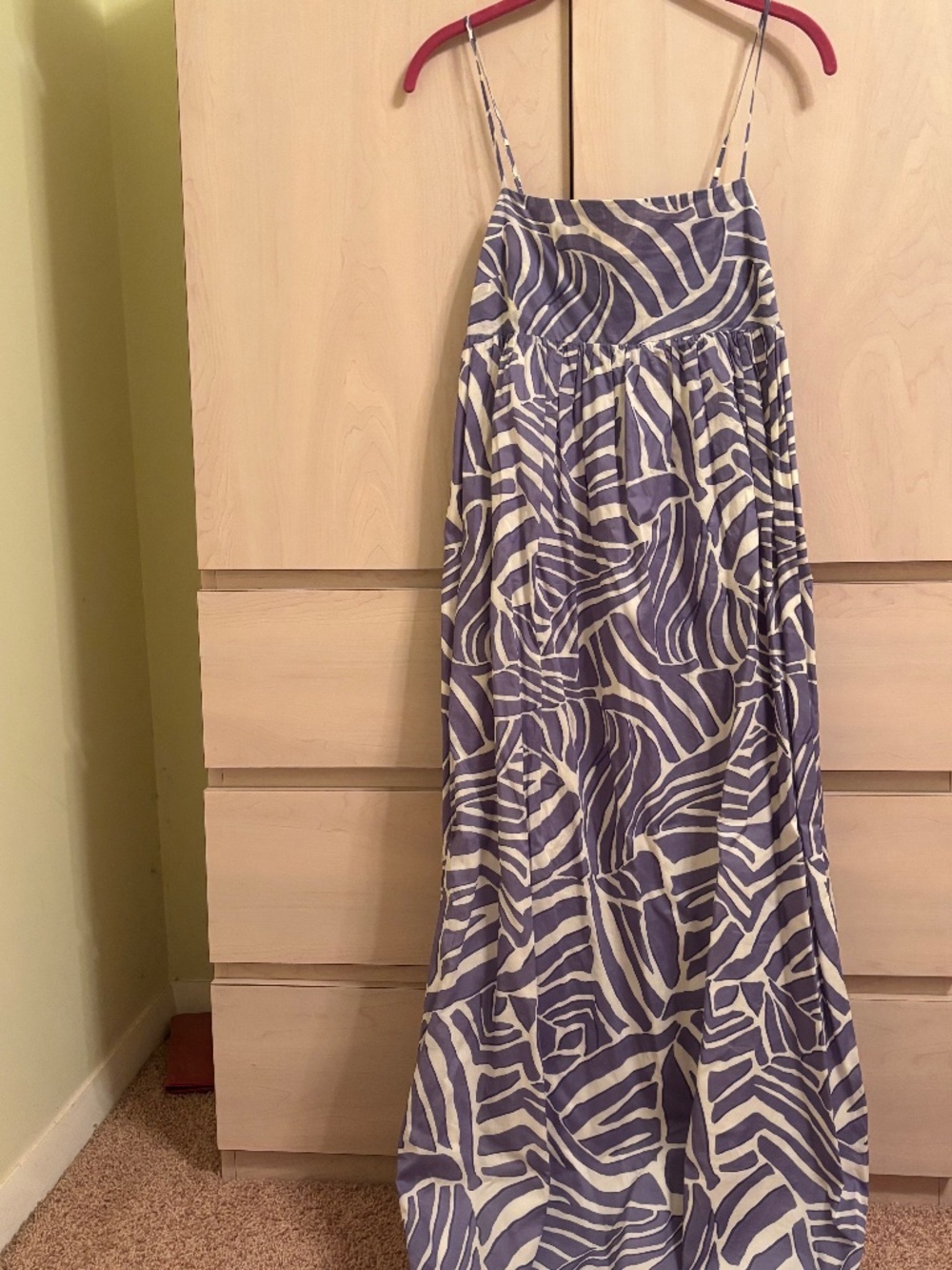 New Rails Chambray Blue & White Dress w/ Adjustable Straps  Smocked Backing